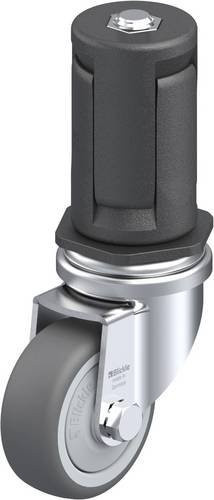 Blickle LRA-PATH 50KF-ER05 Lenkrolle in Grau mit Stahl- und Kunststoffkomponenten, Rad-Durchmesser: 50 mm, Tragfähigkeit: 75 kg - Bild 1