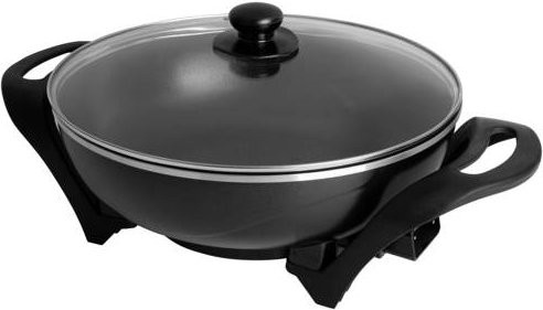 Tristar PZ-9130 Elektro-Wok in Schwarz mit Glas und Edelstahl, 4,5 l - Bild 1