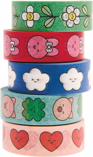 Rico Design Paper Poetry Tape Set Chingu Washi Tape Multicolor - Bild 1