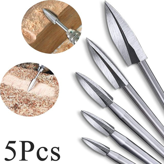 Dremel Holzschnitzerei-Bohrer-Set, 5-teiliges Gravur-Zubehör für Holzhandwerk und Schleifarbeiten - Bild 1