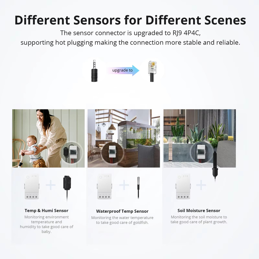 SONOFF TH Origi THR316/320 WLAN Smart Switch mit Echtzeit-Temperatur- und Feuchtigkeitsüberwachung und LCD-Sensor, Farbe: Weiß, Kompatibel mit Alexa und IFTTT - Bild 3