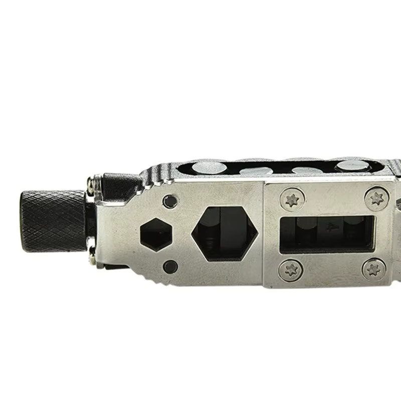 Mini-Multifunktions-Schraubendreher EDC-Schlüsselanhänger für Reparaturen in Silber - Bild 2