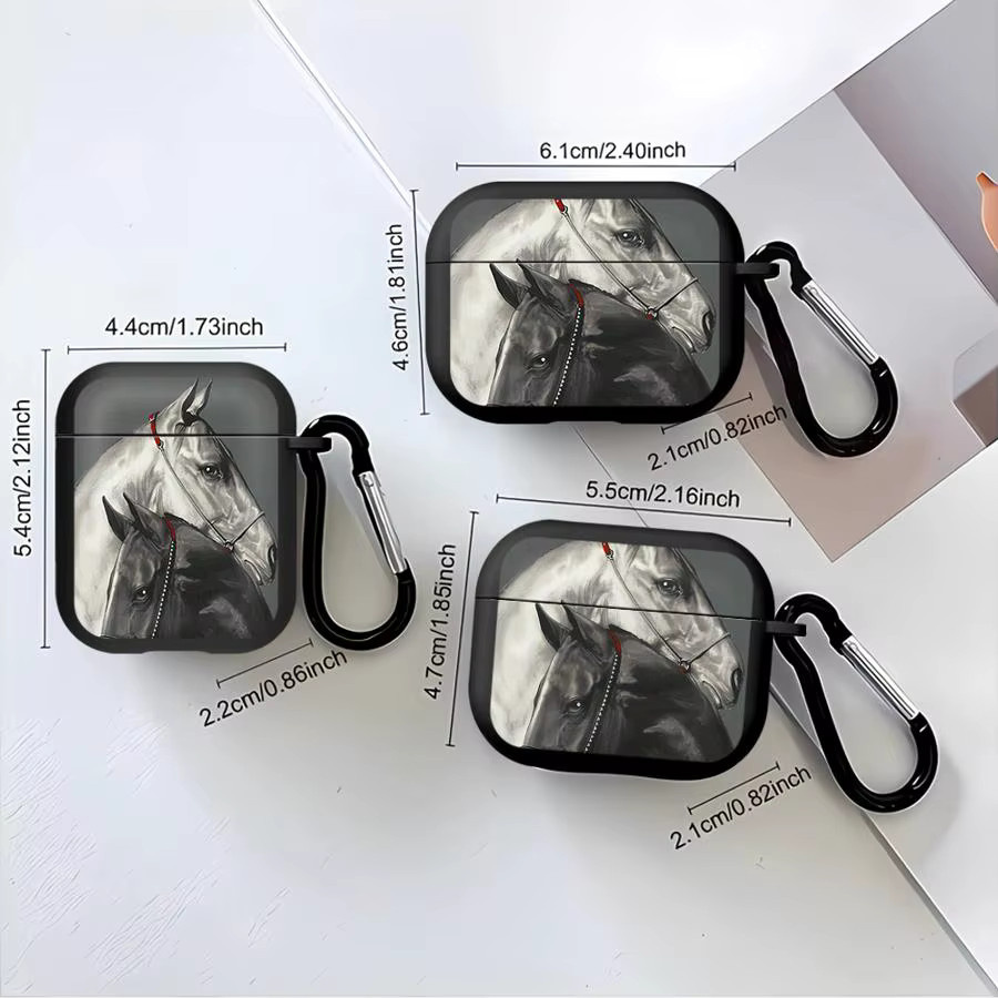 Schutzhülle mit Anime-Pferdemuster für Apple AirPods Pro und AirPods 3 in Multicolour - Bild 4