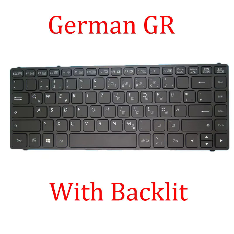 Getac Ersatztastatur für Laptop Schwarz OEM Deutsch ohne Hintergrundbeleuchtung - Bild 1