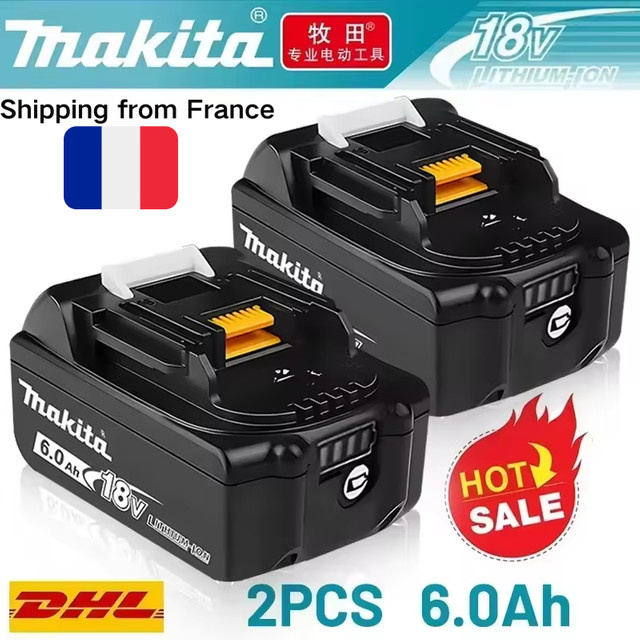 Makita Original Akku BL1820B 5Ah Lithium-Ionen Akku für 18V Elektrowerkzeuge in Schwarz - Bild 1