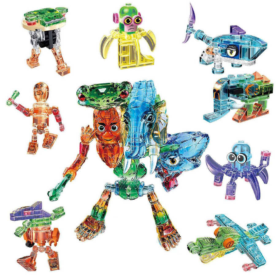 Yiran toy Tralalelo Tralala Figur Baustein Spielzeug Blind Box bunt / mehrfarbig - Bild 3