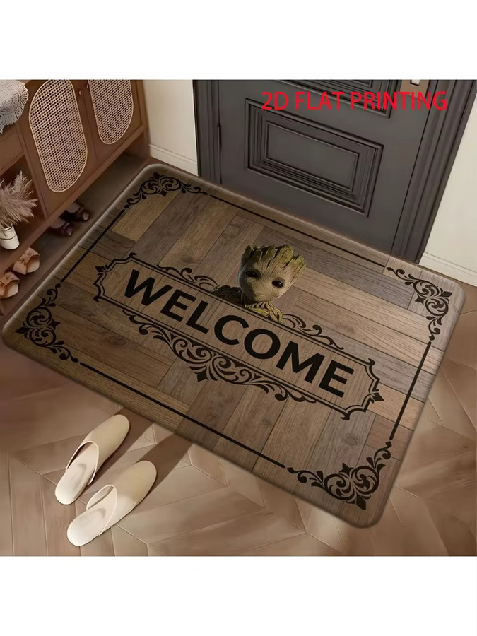 Beast Kingdom Marvel Groot Willkommens-Teppich, Braun, B/T: 140 x 60 cm - Bild 5