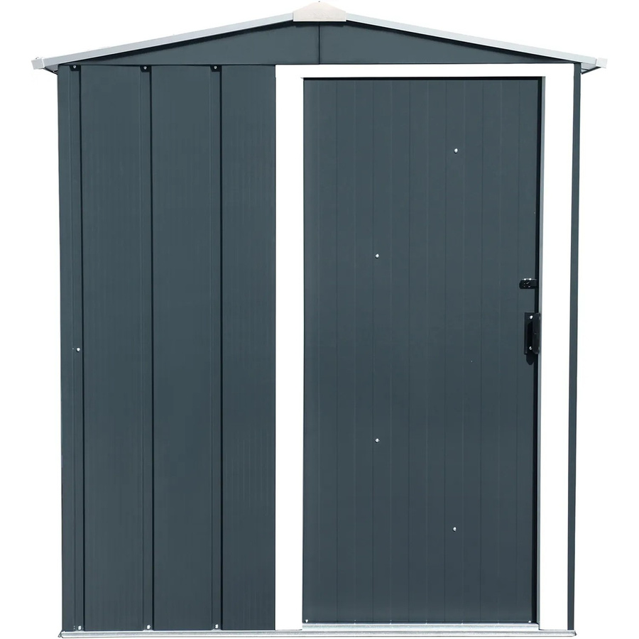 Duramax Metall-Gerätehaus mit Schiebetür in Anthrazit-Weiß - Bild 4