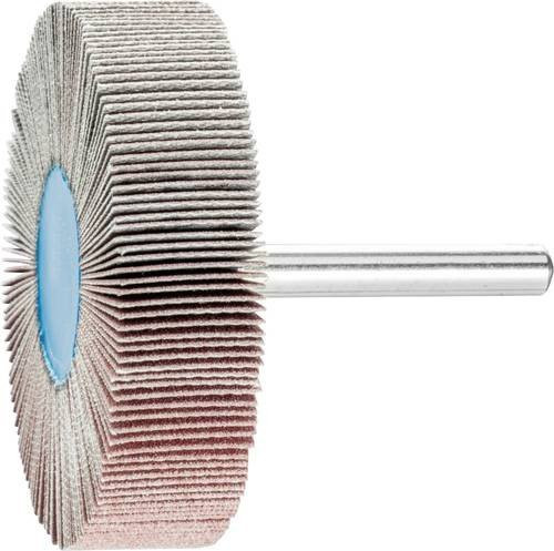 PFERD Korund Fächerschleifer A240 für Feinschliff und Finish Durchmesser: 60 mm, Breite: 15 mm, Schaft-Durchmesser: 6 mm - Bild 1