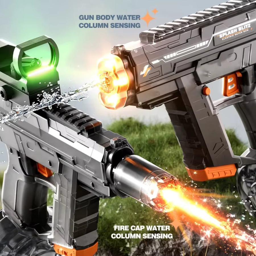 CTMA UZI Elektrische Wasserpistole mit Realistischer Flammenmündung, Hochdruck-Spritzpistole - Bild 4