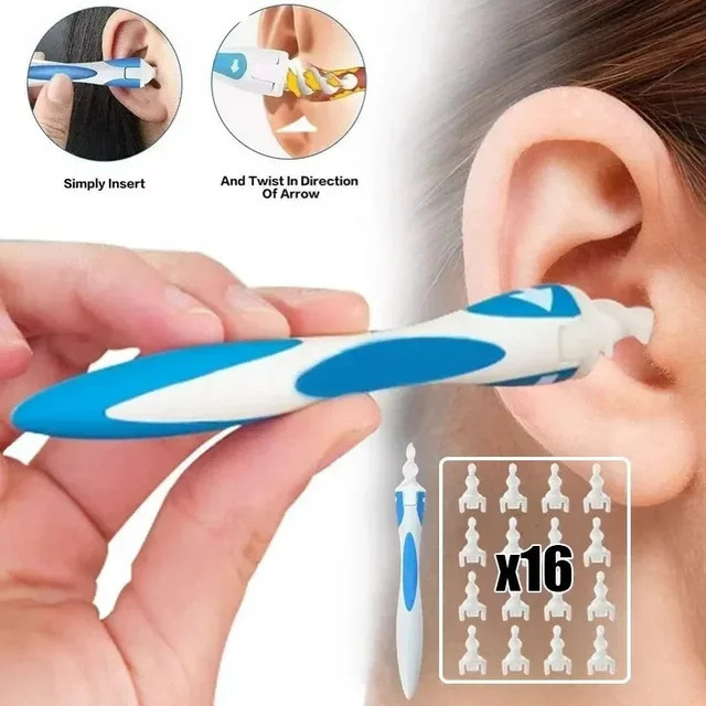 Silikon-Ohrpflücker, rotierender Ohrenreiniger mit weichem Kopf, Unisex - Bild 1