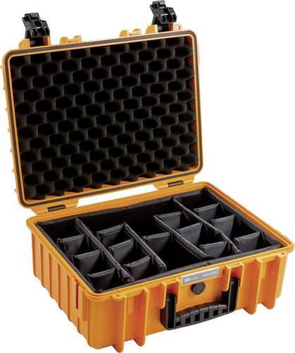 B&W International outdoor.cases Typ 5000 Kamerakoffer wasserdicht in Orange - Bild 1
