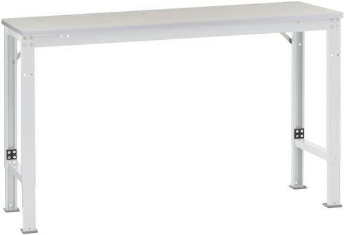Manuflex AU8017.7035 Universal Arbeits-Anbautisch mit Kunststoffplatte, Lichtgrau, B/T/H: 100 x 80 x 72,2-102,2 cm - Bild 1