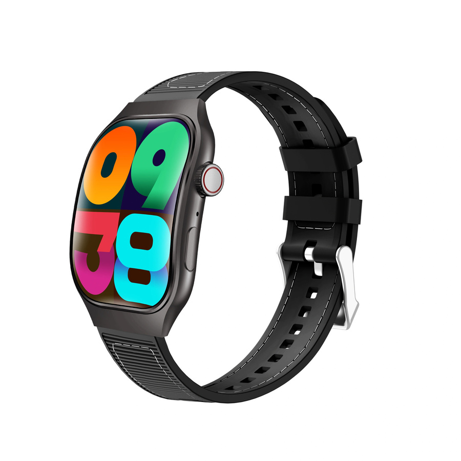 LAXASFIT Smartwatch für Damen und Herren mit 2,01 Zoll AMOLED gebogenem Display, Bluetooth Calling, Sport und Fitness Tracking in Blau - Bild 5
