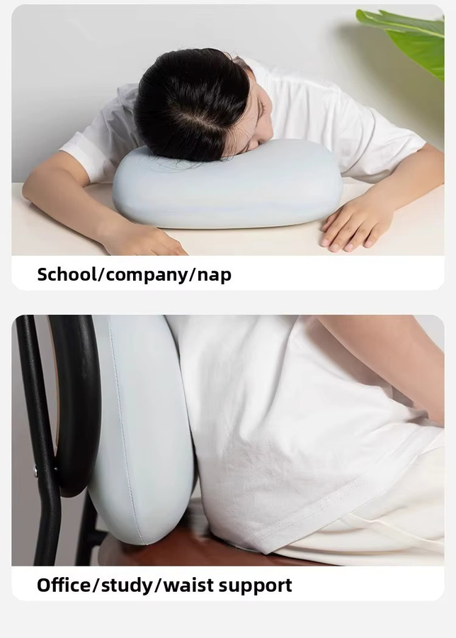 VRZONE Multifunktionales Nackenkissen aus Memory-Schaum in Blau mit ergonomischer Konturierung - Bild 3