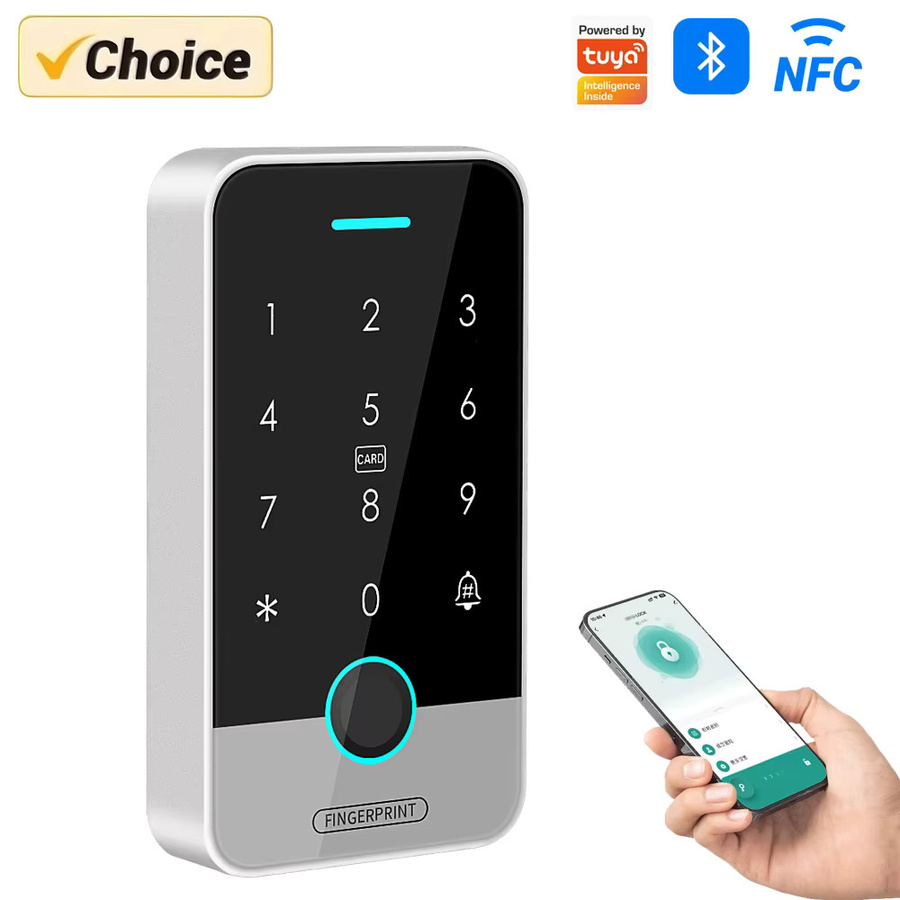LUCKING DOOR Smart Zugangskontrolle mit Fingerabdruck, RFID NFC und Bluetooth via Tuya App Unterstützung - Bild 6
