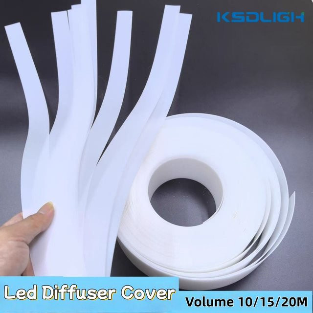 Ksdligh Biegbare Acryl-Diffusionsplatte in Milchweiß für LED-Aluminiumprofile, 1mm Dicke - Bild 1