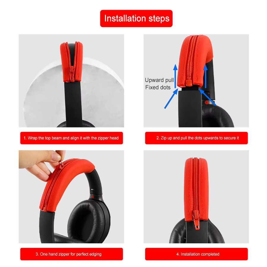 Silikon Kopfhörer-Abdeckung für Sony ULT WEAR WH-ULT900N und WH-1000XM3/XM4 in Grau - Bild 3