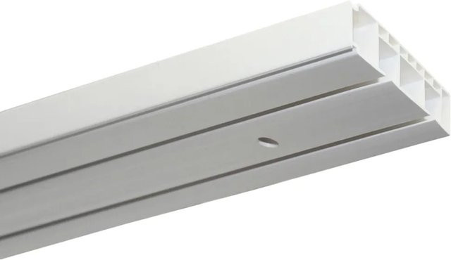 Gardinia Vorhangschienen-Set Weiß für Deckenmontage, gerade, 250 cm - Bild 1