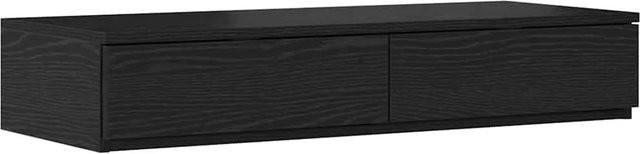 vidaXL Bettschubladen in Schwarz Eichen-Optik, B/T/H: 80 x 36,5 x 16,5 cm - Bild 1