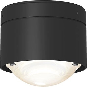 Top Light Puk! 80 One Avantgarde Deckenleuchte in Schwarz Matt mit mattem Glaslinse - Bild 1