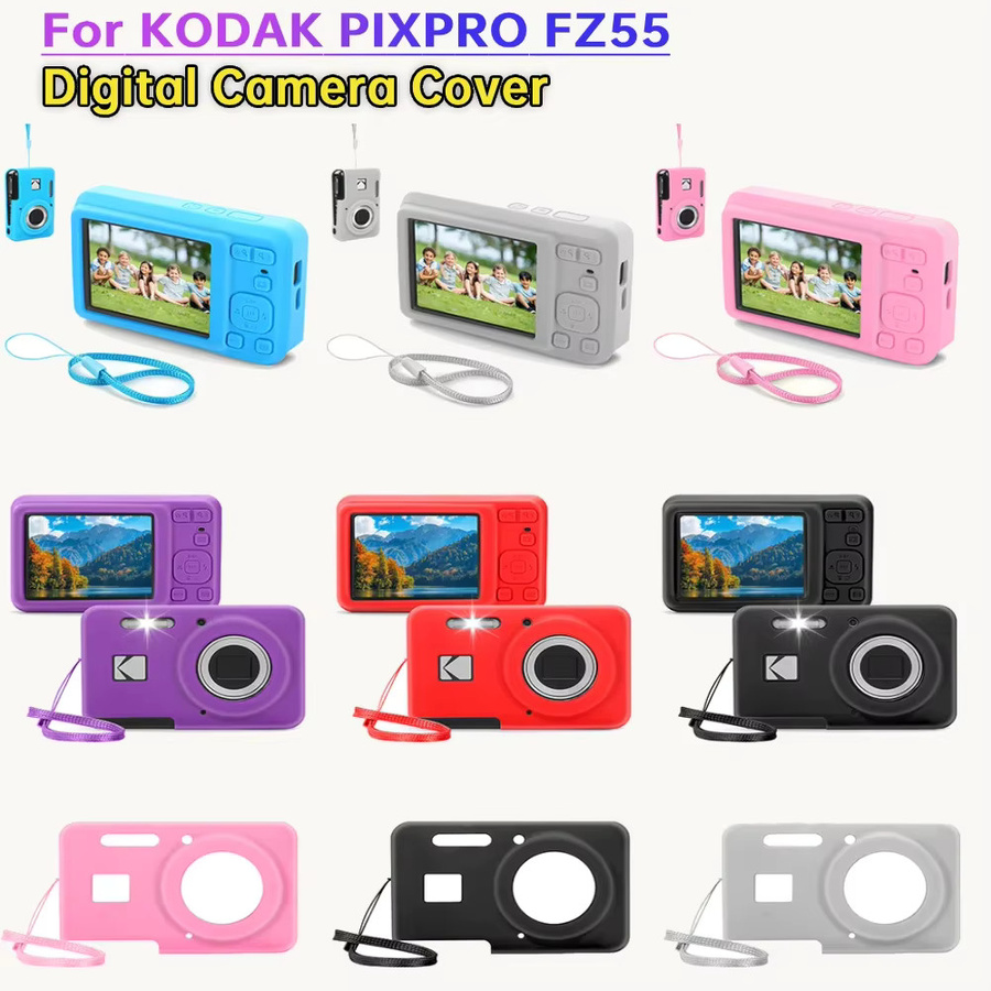 Silikone Schutzhülle für Kodak PIXPRO FZ55 Digitalkamera in Pink - Bild 2