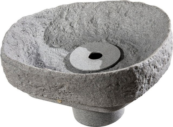 GreenLife Springbrunnen-Set Spring Stone für Dekor-Regenspeicher Hinkelstein, granitgrau