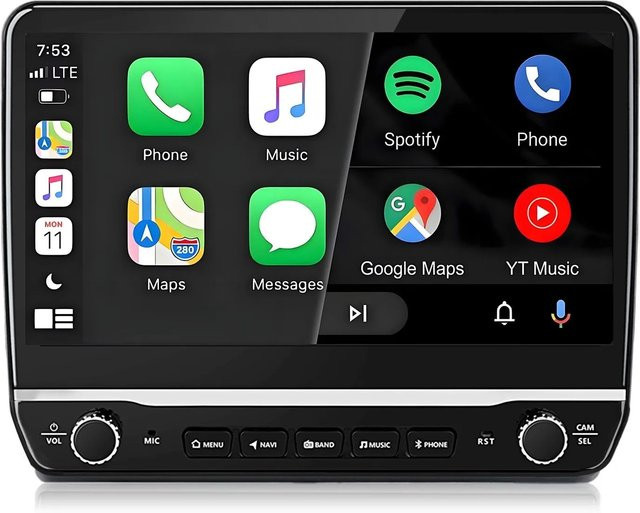 Junsun Autoradio für Fiat Ducato 2006-2023 mit Bluetooth und GPS in Schwarz - Bild 1