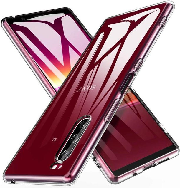 Transparente Silikon-Schutzhülle für Sony Xperia 5, Xperia 5 II, Xperia 5 III und Xperia 10 V – Ultra-dünne TPU-Abdeckung - Bild 1