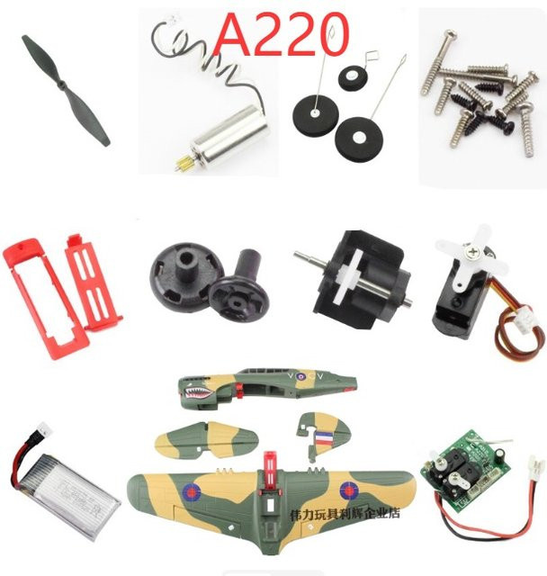 WLtoys XK A220 P40 RC Flugzeug Ersatzteile Zubehör, Kunststoff - Bild 1