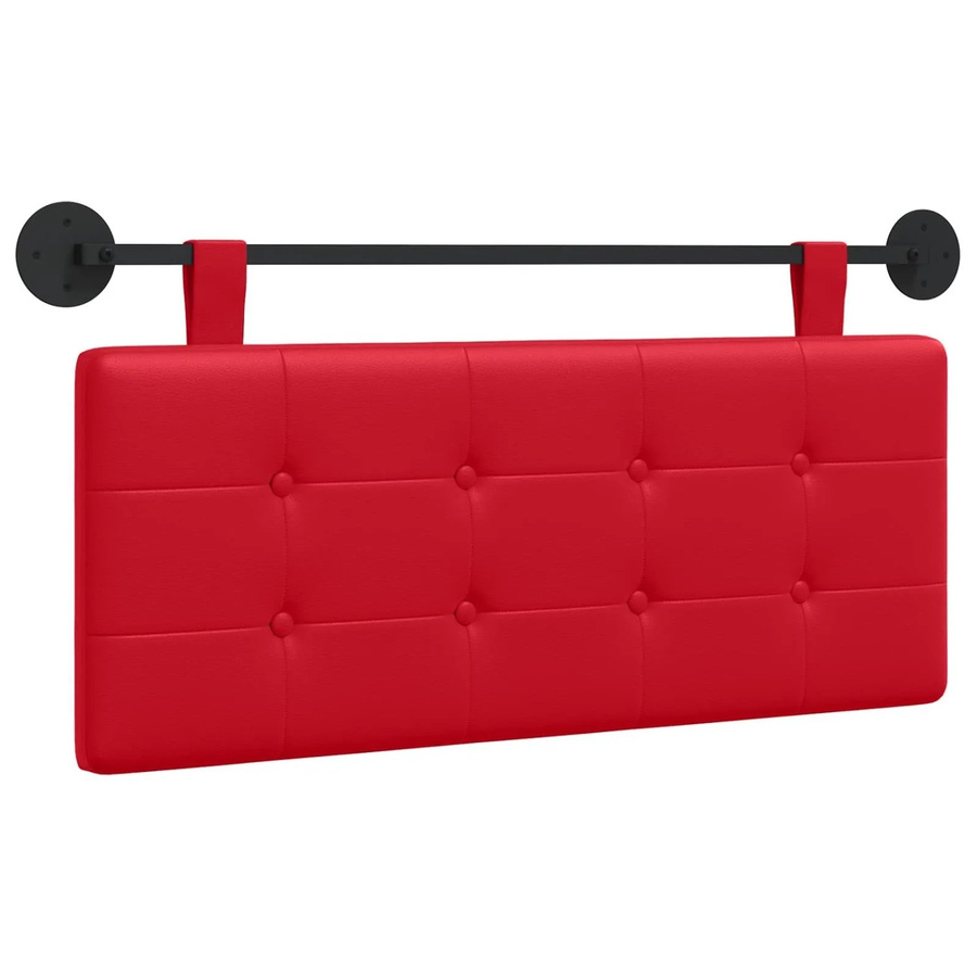 vidaXL Wandmontiertes Polsterpaneel aus Kunstleder in Rot, B/H: 110 x 55 cm - Bild 2