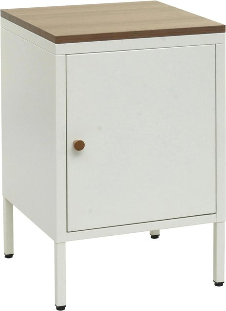 MCW Nachttisch L84 Kommode aus Metall in Weiß, H: 63 cm, B: 40 cm, T: 40 cm - Bild 2