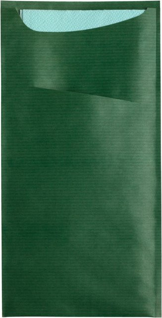 GARCIA DE POU Bestecktasche Besta in Grün, 100 Stück, B: 11,2 cm, L: 22,5 cm - Bild 1