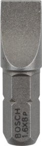 Bosch Schrauberbit Extra-Hart S 1,6 x 8,0 in Grau - Bild 1