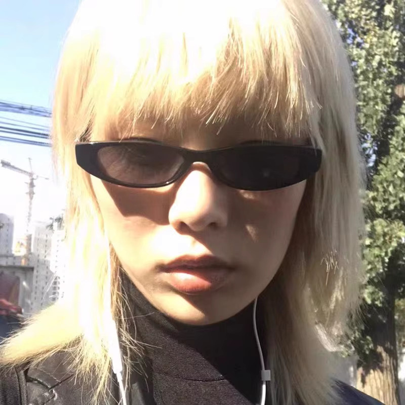 Arvin Cat-Eye Sonnenbrille, Vollrand, Unisex, schwarz, rot, Kunststoff - Bild 4