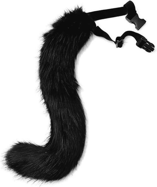 YIRAN Katze Fuchs Plüschschwänze, Cosplay Kostüme, Zubehör, Schwarz - Bild 1