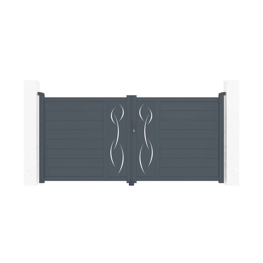 Casanoov Elektrisches Flügeltor Life aus Aluminium in Grau inklusive Drehtorantrieb Ranger B150, B/H: 305 x 145 cm - Bild 2