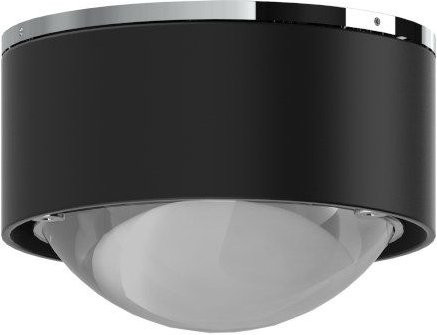Top Light Puk Mini One 2 LED-Deckenleuchte in Schwarz Matt und Chrom mit warmweißem Licht (2700K) - Bild 1