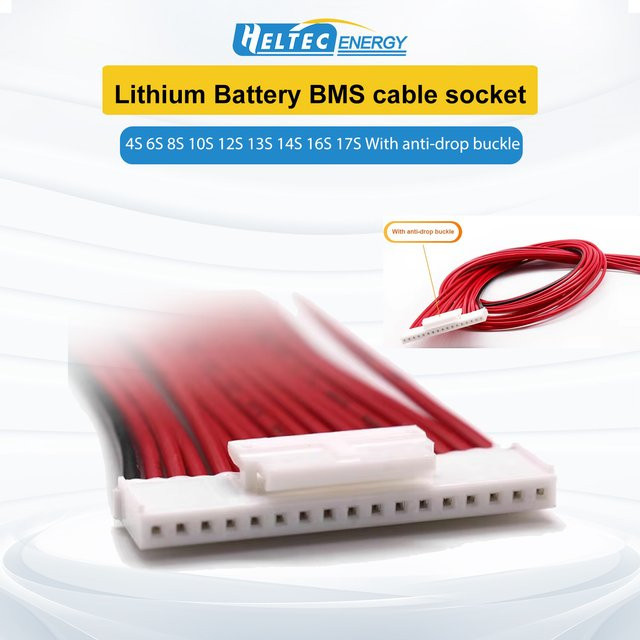 Heltec BMS-Kabel für Lithium-Batterie-Schutzplatinen in Rot, geeignet für 3PIN 4S bis 17S - Bild 1
