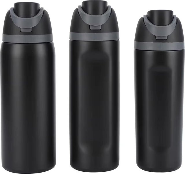 QING LONG AroDrive Edelstahl Wasserflasche Doppelwandig Vakuumisoliert BPA-frei, Schwarz, 32 oz (907,18 g) - Bild 1