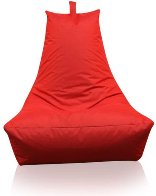 KINZLER Sitzsack Lounge-Sessel rot, wasserabweisend mit EPS-Micro-Beads - Bild 1