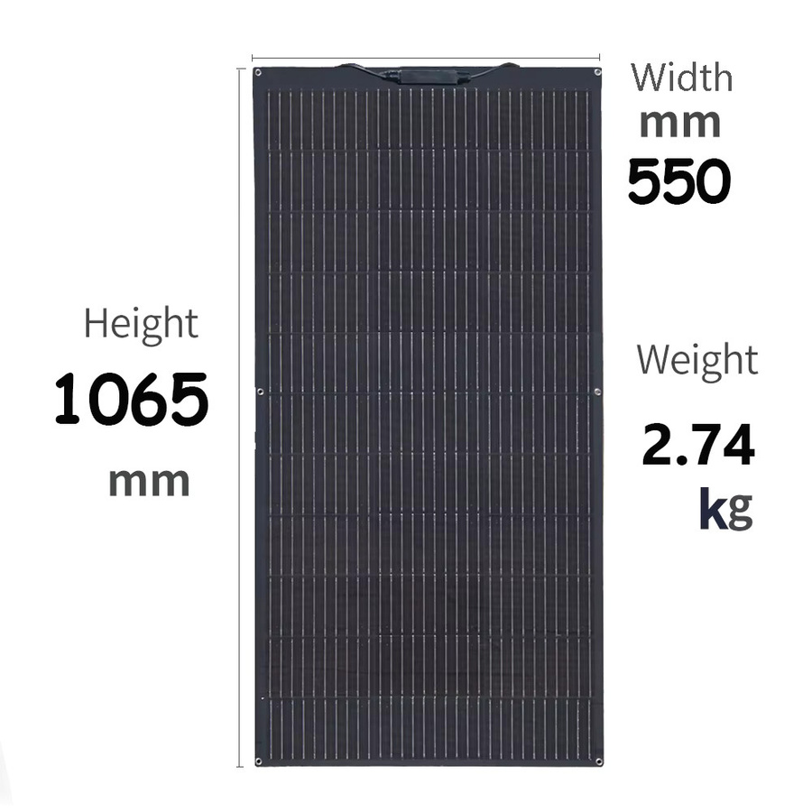 Flexibles Solarpanel xinpuguang für 12V und 24V Batteriesysteme, Leistungsstufen 150W bis 600W, ideal für Wohnmobile, Boote und Heimdach-Anwendungen - Bild 2