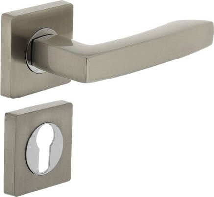Intersteel Türdrücker Dean Rosetten aus Zamak in Silber Matt B/H: 5,5 x 5,5 cm - Bild 1