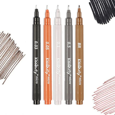 Pigma Micron Fineliner Pens Archivstifte mit schwarzer Tinte für Kalligraphie, Zeichnen und Journaling in verschiedenen Spitzengrößen