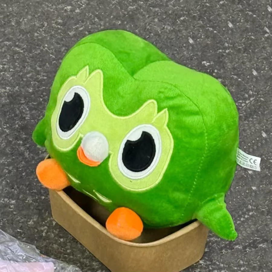 Bandai Duolingo Duo Eulen-Plüschtier, Grün, Plüsch / Textil - Bild 3
