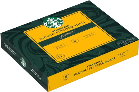 Starbucks Blonde Espresso Roast, Kaffeekapseln, Nespresso, 50 Stück - Bild 1