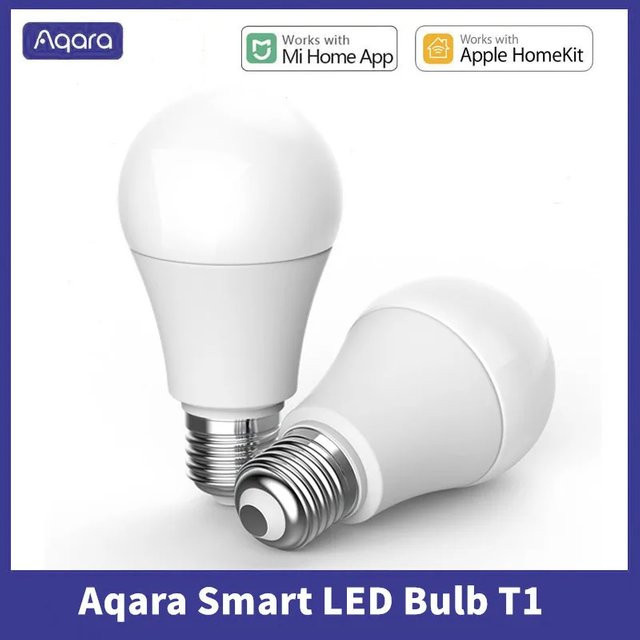 Aqara Smart LED-Glühbirne T1 E27 mit einstellbarer Farbtemperatur für Apple HomeKit und Xiaomi Mi Home, Weiß - Bild 1