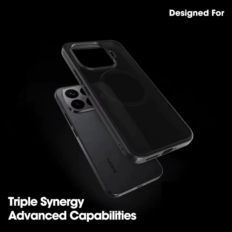 Transparente magnetische Silikon-Schutzhülle für Xiaomi 17T Pro, 17 Ultra, 17 Pro Max und 15T Pro in Pink - Bild 3