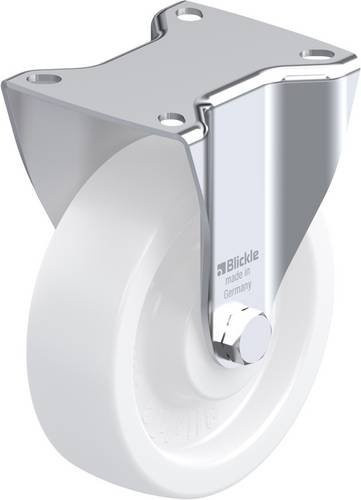 Blickle Bockrolle BK-SPO 125G-1 in Weiß mit 125 mm Rad-Durchmesser und 350 kg Tragfähigkeit - Bild 1
