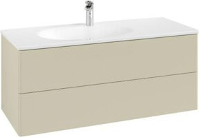 V&B Waschtischunterschrank Antao ohne Front in Grau lackiert, B/T/H: 118,8 x 50,4 x 49,3 cm - Bild 1